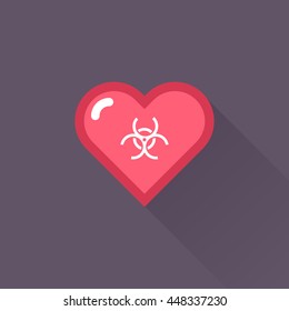 Vector Heart & conceptual icon