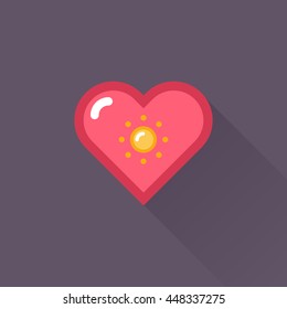 Vector Heart & conceptual icon