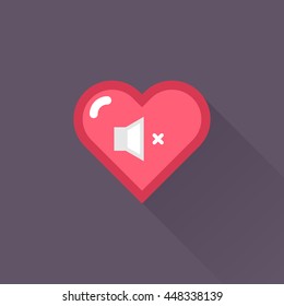 Vector Heart & conceptual icon