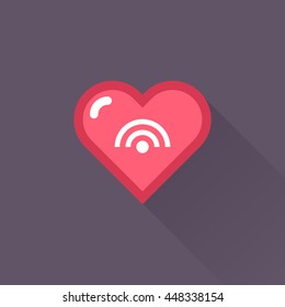 Vector Heart & conceptual icon