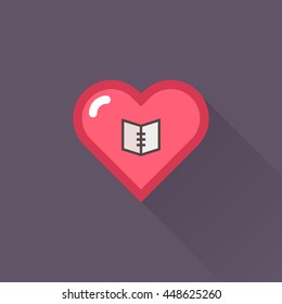 Vector Heart & conceptual icon