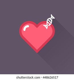 Vector Heart & conceptual icon