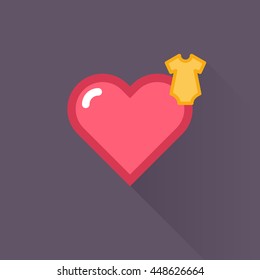 Vector Heart & conceptual icon