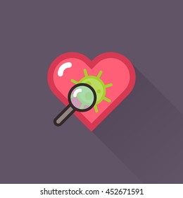 Vector Heart & conceptual icon