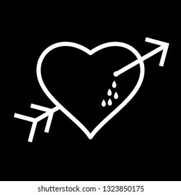  Vector Heart Corss Arrow Icon