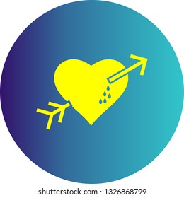  Vector Heart Corss Arrow Icon
