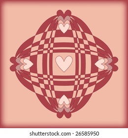 Vector Heart Design Background