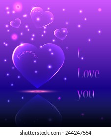 vector heart for design and congratulations
