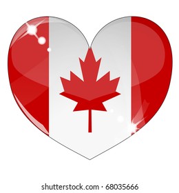 Vector heart with  flag texture isolated on a white background. Flag easy to replace