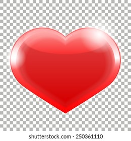Vector heart with glow effect