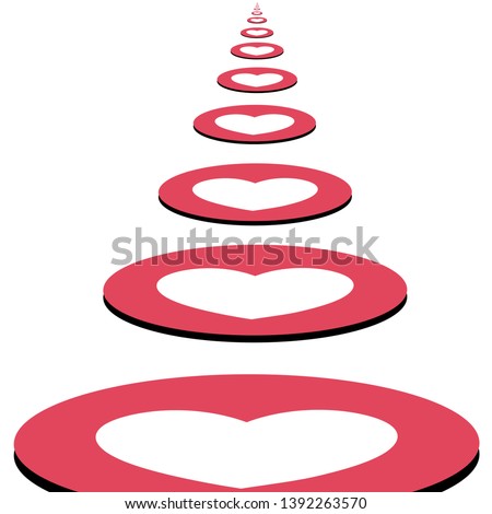 
Vector. The heart goes to infinity. Far away, Icon. Design Elements for Web, Internet, App, Analytics, Promotion, Marketing, SMM, CEO, Business