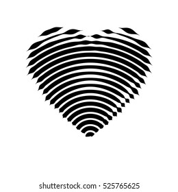 Vector heart. Graphic symbol. Heart graphics. Love and peace. Template. A symbol of love. Abstract symbol. Valentine's day