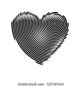 Vector heart. Graphic symbol. Heart graphics. Love and peace. Template. A symbol of love. Abstract symbol. Valentine's day