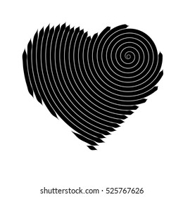 Vector heart. Graphic symbol. Heart graphics. Love and peace. Template. A symbol of love. Abstract symbol. Valentine's day