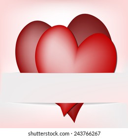 vector heart - greeting card