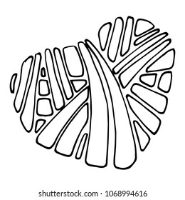 Vector of a heart. Hand drawn logo heart icon from patterns.