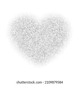 Vector Heart icon. Abstract grunge symbol of Heart. Symbol of Love isolated