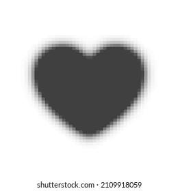 Vector Heart icon. Abstract grunge symbol of Heart. Symbol of Love isolated