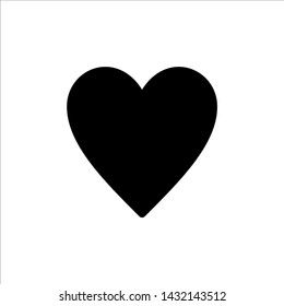Vector Heart icon. black Love symbol with trendy flat style icon for web site design, logo, app, UI isolated on white background