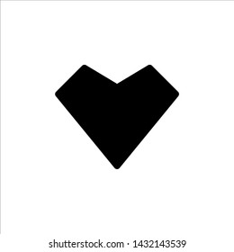 Vector Heart icon. black Love symbol with trendy flat style icon for web site design, logo, app, UI isolated on white background