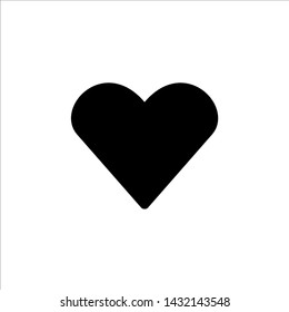 Vector Heart icon. black Love symbol with trendy flat style icon for web site design, logo, app, UI isolated on white background