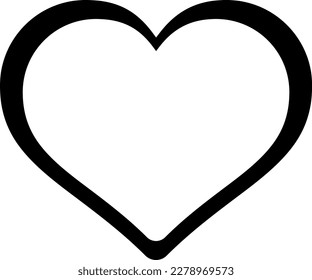 Vector heart icon as a concept of love, sympathy and empathy
