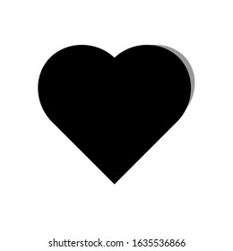 Vector Heart Icon. heart design. black collection