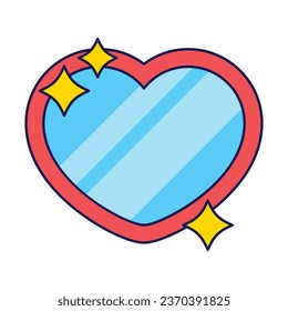 Vector heart vector icon design love day symbol flat icon.