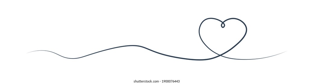 vector heart icon drawn in pencil for valentines day