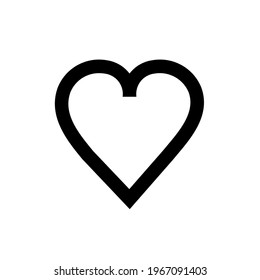icono del corazón vectorial. Eps. 10.
