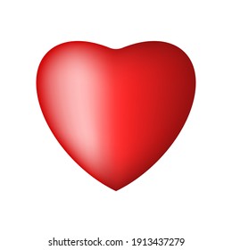 Vector heart icon. Heart icon in flat style. Vector icon for world health day. Vector illustration. Icon isolated.