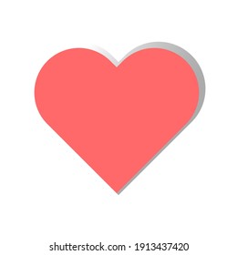 Icono del corazón del vector. Icono del corazón en estilo plano. Icono del vector para el Día Mundial de la Salud. Ilustración vectorial. Icono aislado.