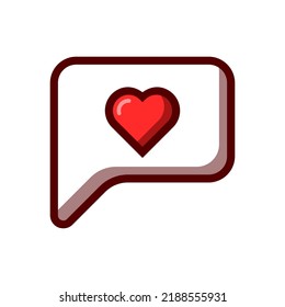 Vector heart icon illustration design