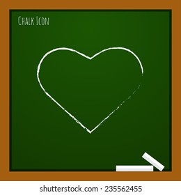 Vector  heart icon isolated outline. Eps10