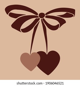 Vector heart icon. Isolated red heart .
