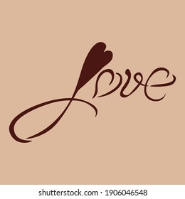 Vector heart icon. Isolated red heart .