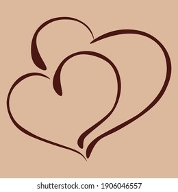 Icono del corazón del vector. Corazón rojo aislado.