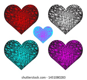 "Vector heart icon on white background.Love emblem.Graphic design in the concept of love.Vector love symbol for Valentine's Day.Vector illustration."
