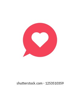 Vector heart icon. Heart shape. Love symbol. Heart button. Element for design logo mobile app interface card or website.