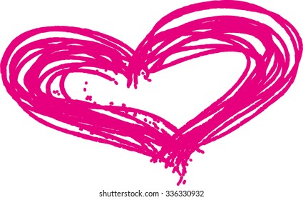 Vector heart. Illustration ?an be used for love symbols.