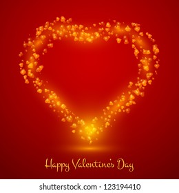 Vector Heart  Illustration. Happy Valentine's Day Background.