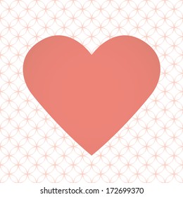 Vector heart illustration for Valentine's Day