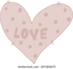 vector heart isolated . Heart shape symbol love for St. Valentine's Day, greeting cards, invitations.
