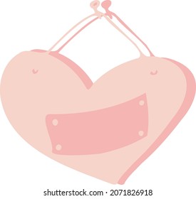 vector heart isolated speech bubble " for my love ". Heart shape symbol love for St. Valentine's Day, greeting cards, invitations.