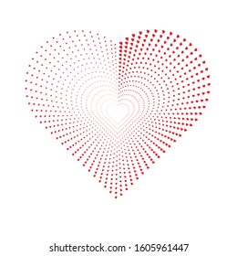 Vector heart Linear. love shape for your design . Valentines day sign with lines .