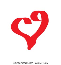Vector heart logo