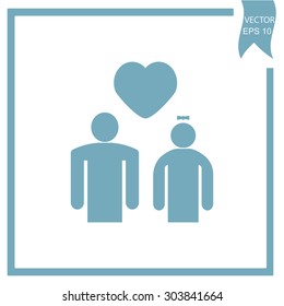 Vector heart, love