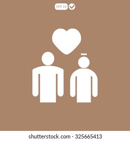 Vector heart, love