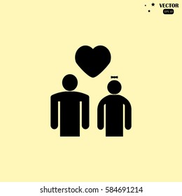 Vector heart, love