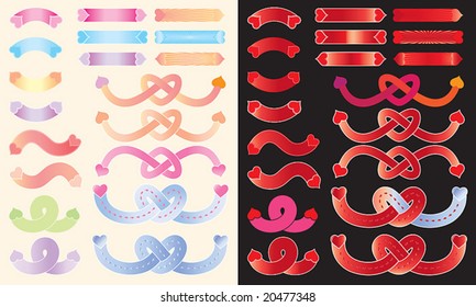 vector / Heart, love, help banners
